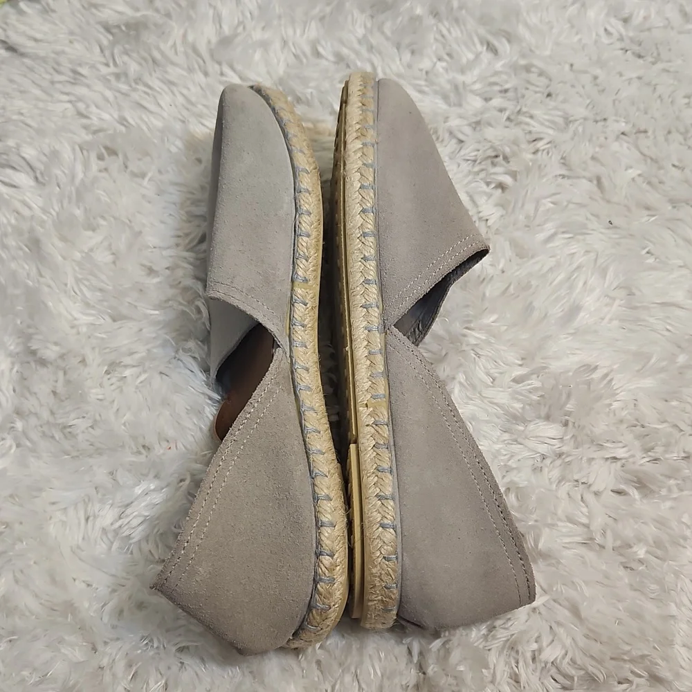 VERBENAS Espadrille Flats Suede Leather Slip On‎ Loafers Casual Shoes, Eu 41
